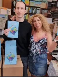משה בן נון עם צאת ספרו "משימה היסטורית בעולם המחשב" מבית הדפוס - עם אורלי לוי